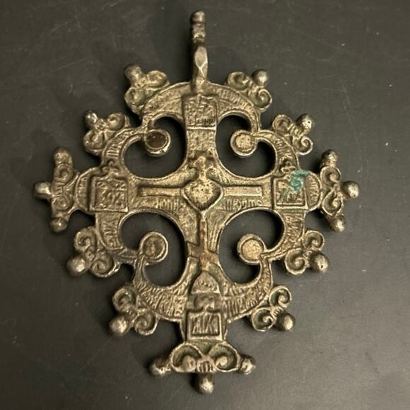 Silver Pectoral Cross Orthodox 17th Century Antique - Picture 1 of 12